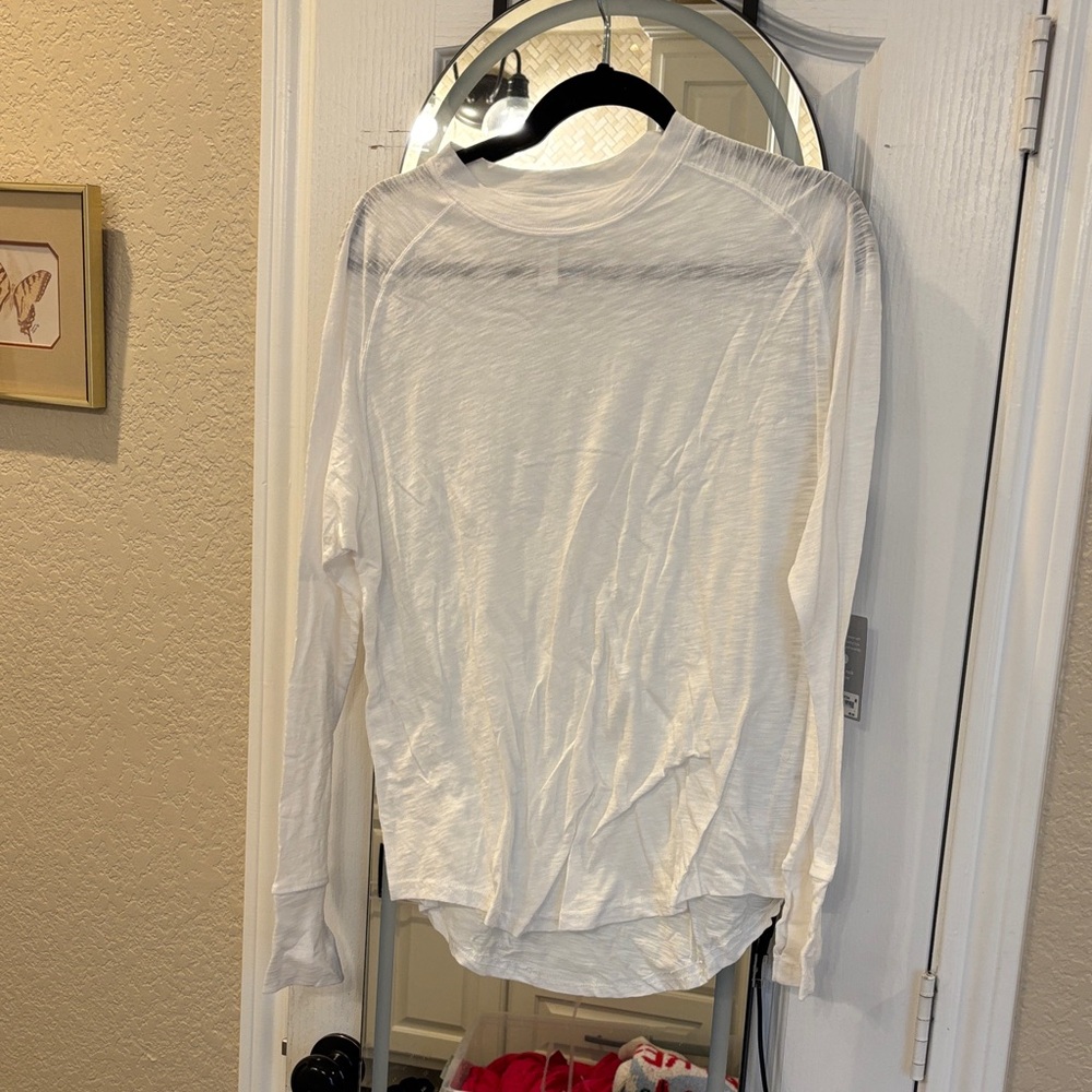 Zella White Long Sleeve Tee